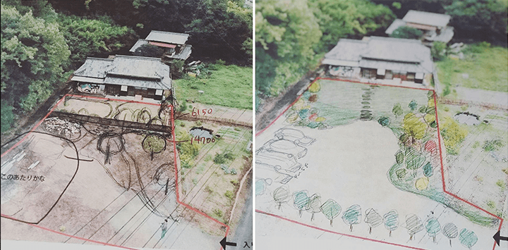 施工前のドローン撮影